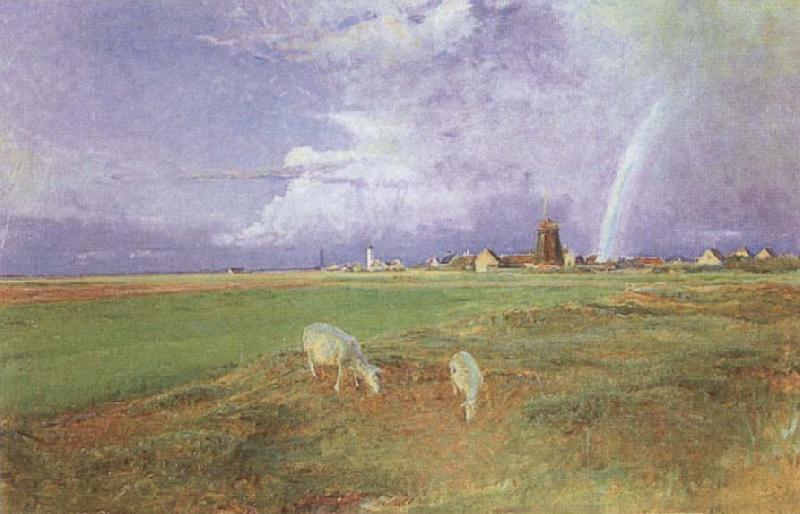 Viggo Johansen Near Skagen after a Strom oil painting picture